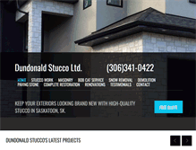 Tablet Screenshot of dundonaldstucco.com